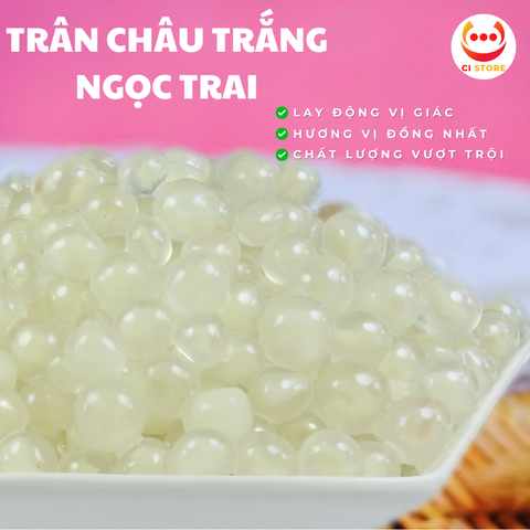  TRÂN CHÂU TRẮNG NGỌC TRAI VỊ TRUYỀN THỐNG | THẠCH TOPPING TRÀ SỮA TRÀ TRÁI CÂY MẬT ONG VGS 