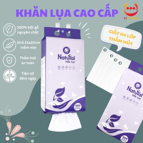  KHĂN GIẤY LỤA 4 LỚP CAO CẤP THẤM HÚT CỰC ĐỈNH 