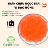  TRÂN CHÂU NGỌC TRAI VỊ ĐÀO HỒNG | THẠCH TOPPING TRÀ SỮA TRÀ TRÁI CÂY MẬT ONG VGS 
