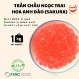  TRÂN CHÂU NGỌC TRAI VỊ HOA ANH ĐÀO SAKURA | THẠCH TOPPING TRÀ SỮA TRÀ TRÁI CÂY VGS 