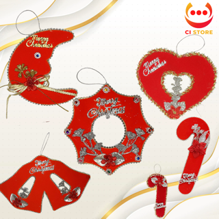  CHUÔNG, MẶT TRĂNG, TIM TRANG TRÍ GIÁNG SINH (SIZE NHỎ) 