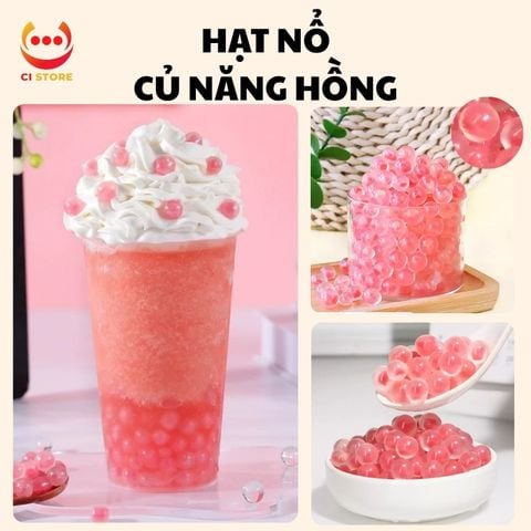  HẠT NỔ CỦ NĂNG HỒNG CAO CẤP | THẠCH TOPPING TRÀ SỮA TRÀ TRÁI CÂY MẬT ONG VGS 