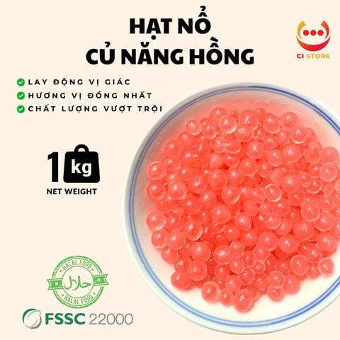 HẠT NỔ CỦ NĂNG HỒNG | THẠCH TOPPING TRÀ SỮA TRÀ TRÁI CÂY MẬT ONG VGS 
