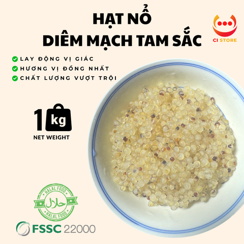  HẠT NỔ DIÊM MẠCH (QUINOA) TAM SẮC | THẠCH TOPPING TRÀ SỮA TRÀ TRÁI CÂY MẬT ONG VGS 