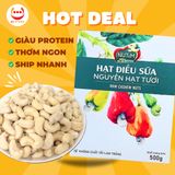  HẠT ĐIỀU SỮA NGUYÊN HẠT GIÀU DINH DƯỠNG TÚI 500G 
