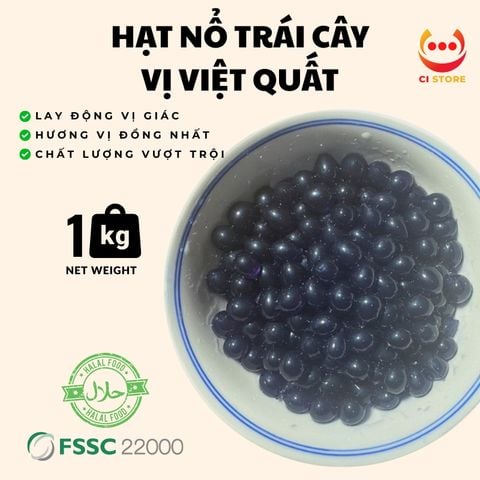  HẠT NỔ VỊ TRÁI CÂY VIỆT QUẤT | THẠCH TOPPING TRÀ SỮA TRÀ TRÁI CÂY MẬT ONG VGS 
