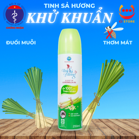  TINH SẢ HƯƠNG THIÊN NHIÊN THƠM MÁT ĐUỔI MUỖI DẠNG XỊT 
