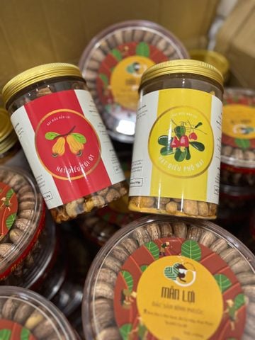  HẠT ĐIỀU RANG TỎI ỚT LOẠI 1 HŨ LỚN 500GR 