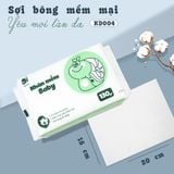  KHĂN MẶT COTTON DÙNG 1 LẦN MỀM MẠI VỚI DA DÙNG THAY BÔNG TẨY TRANG LAU ĐA NĂNG TÚI NHỎ 