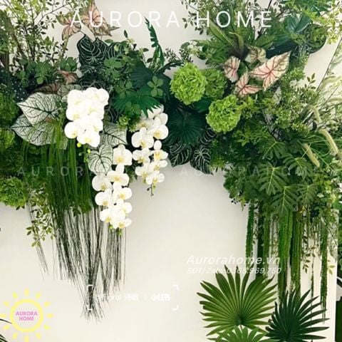 Dãy hoa giả rủ thả treo phong cách Studio