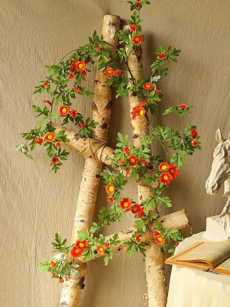 Hoa giả cao cấp Dây leo hoa cúc 175cm