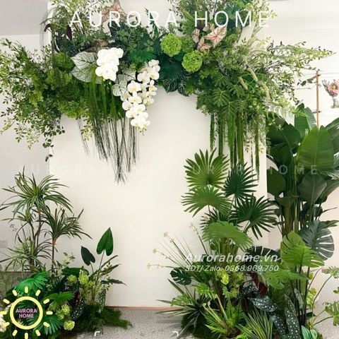 Dãy hoa giả rủ thả treo phong cách Studio