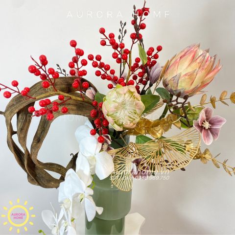 Bình hoa lụa cao cấp Magdalena