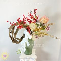 Bình hoa lụa cao cấp Magdalena
