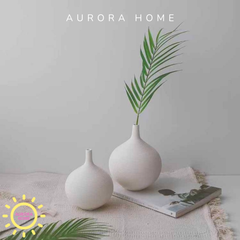 Bình gốm sứ trắng Karine cao cấp