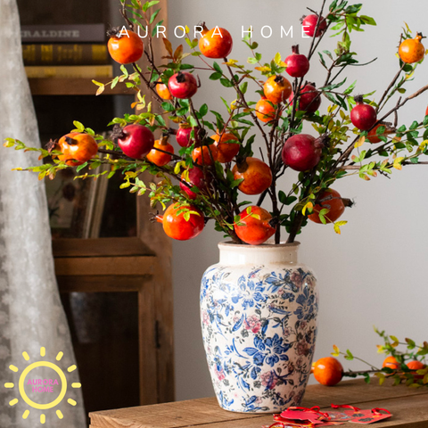 Bình gốm Giang Tây nghệ thuật (Xanh dương)