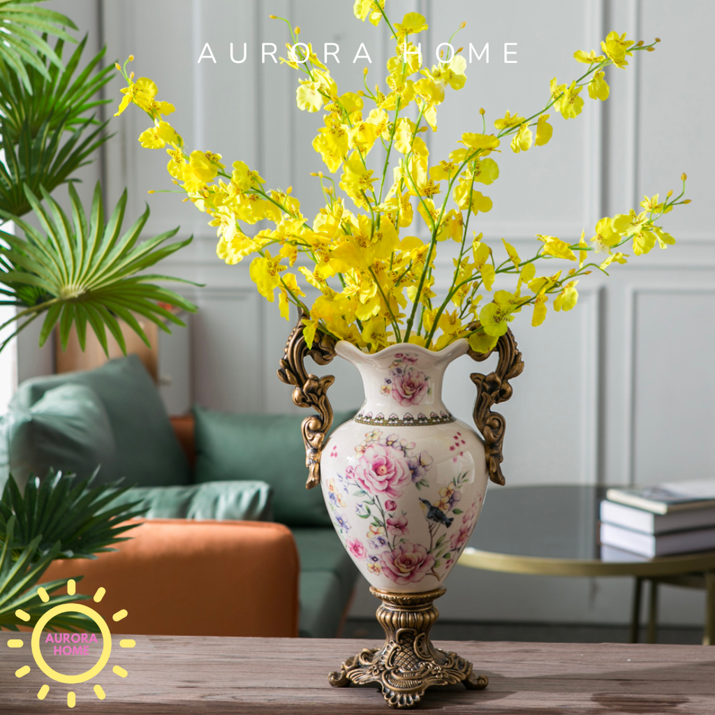 Bình gốm sứ cao cấp cổ điển 2 quai Queen Frinky