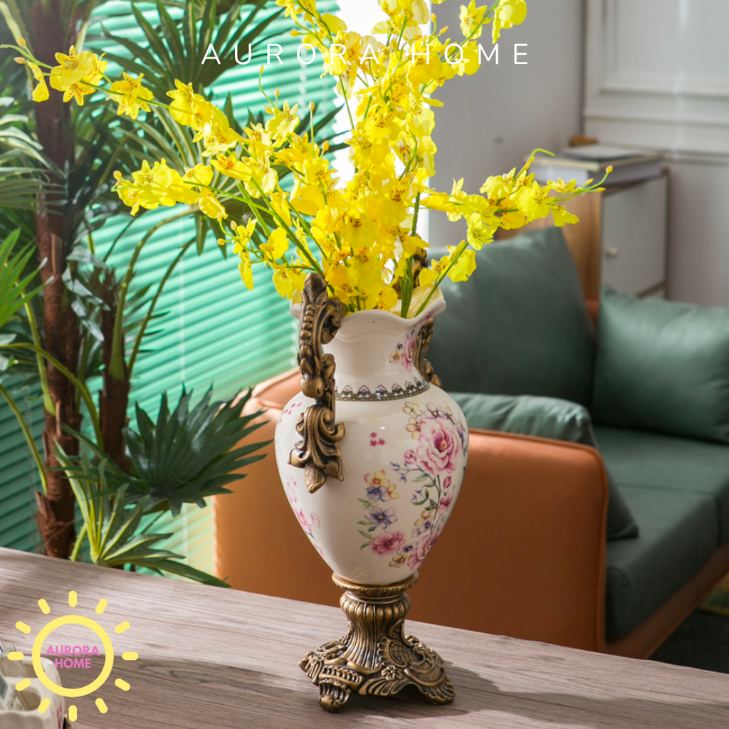 Bình gốm sứ cao cấp cổ điển 2 quai Queen Frinky
