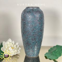 Bình gốm cổ men sôi Nghệ Nhân (Bộ Bình Bầu)