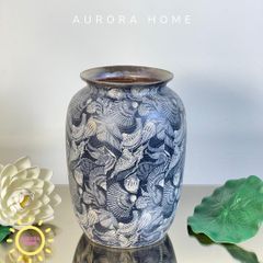 Bình gốm cổ Thập Quạt La Hán