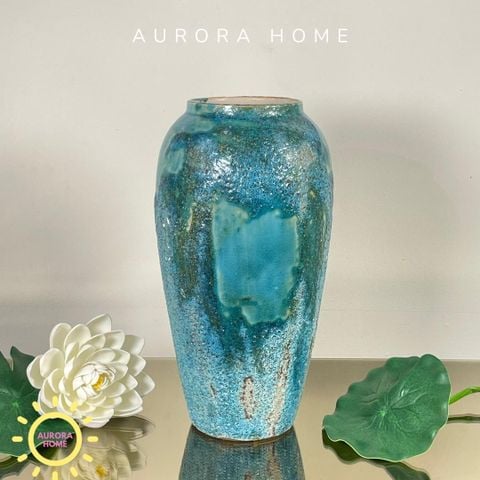 Bộ bình gốm Sen Xanh cao cấp