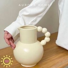 Bình gốm decor có quai Hixana