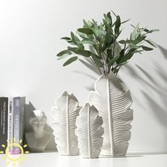 Bình gốm lông vũ Elex Dervo