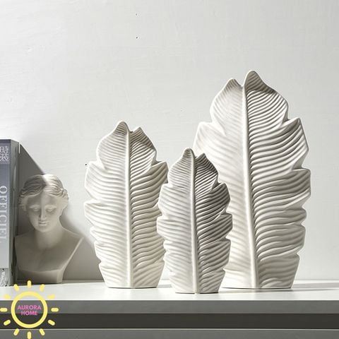 Bình gốm lông vũ Elex Dervo