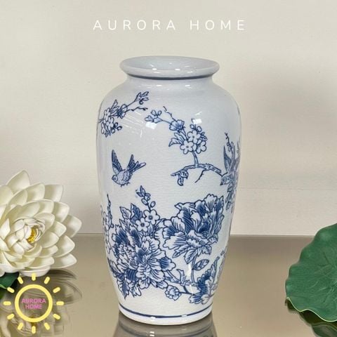 Bình gốm lục bình Uyên ương