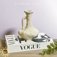 Bình gốm Wabsabi phong cách Nhật trừu tượng