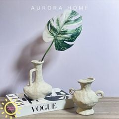 Bình gốm Wabsabi phong cách Nhật trừu tượng
