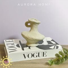 Bình gốm Wabsabi phong cách Nhật trừu tượng