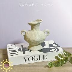 Bình gốm Wabsabi phong cách Nhật trừu tượng