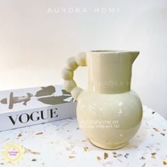Bình gốm decor có quai Hixana