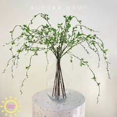 Bình hoa tuyết mai giả để bàn sang trọng