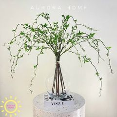 Bình hoa tuyết mai giả để bàn sang trọng