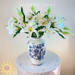 Bình hoa ly huệ giả cao cấp Fanka Fanka