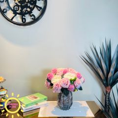 Bình hoa lụa cắm sẵn cao cấp Hime Lami