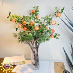 Bình hoa giả cắm sẵn cành táo Elfoc
