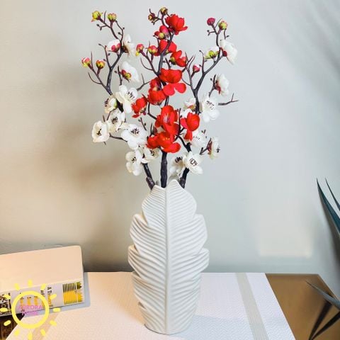 Bình hoa giả cắm sẵn hoa anh đào Memories Leave