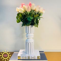 Bình hoa giả cắm sẵn hồng Rose Romantic