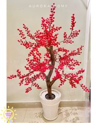 Cây đông đào giả trang trí Tết (160cm)