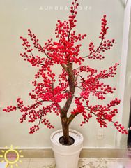 Cây đông đào giả trang trí Tết (160cm)