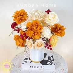 Bình hoa mùa thu Autumn Ricca để bàn