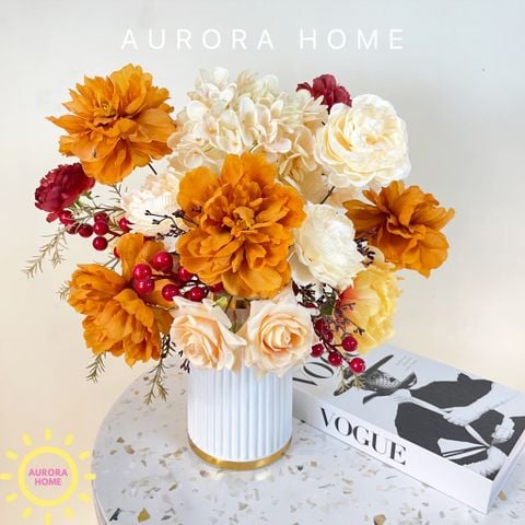 Bình hoa mùa thu Autumn Ricca để bàn