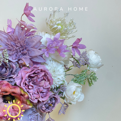 Bình hoa giả để bàn Purple Lisa cao cấp