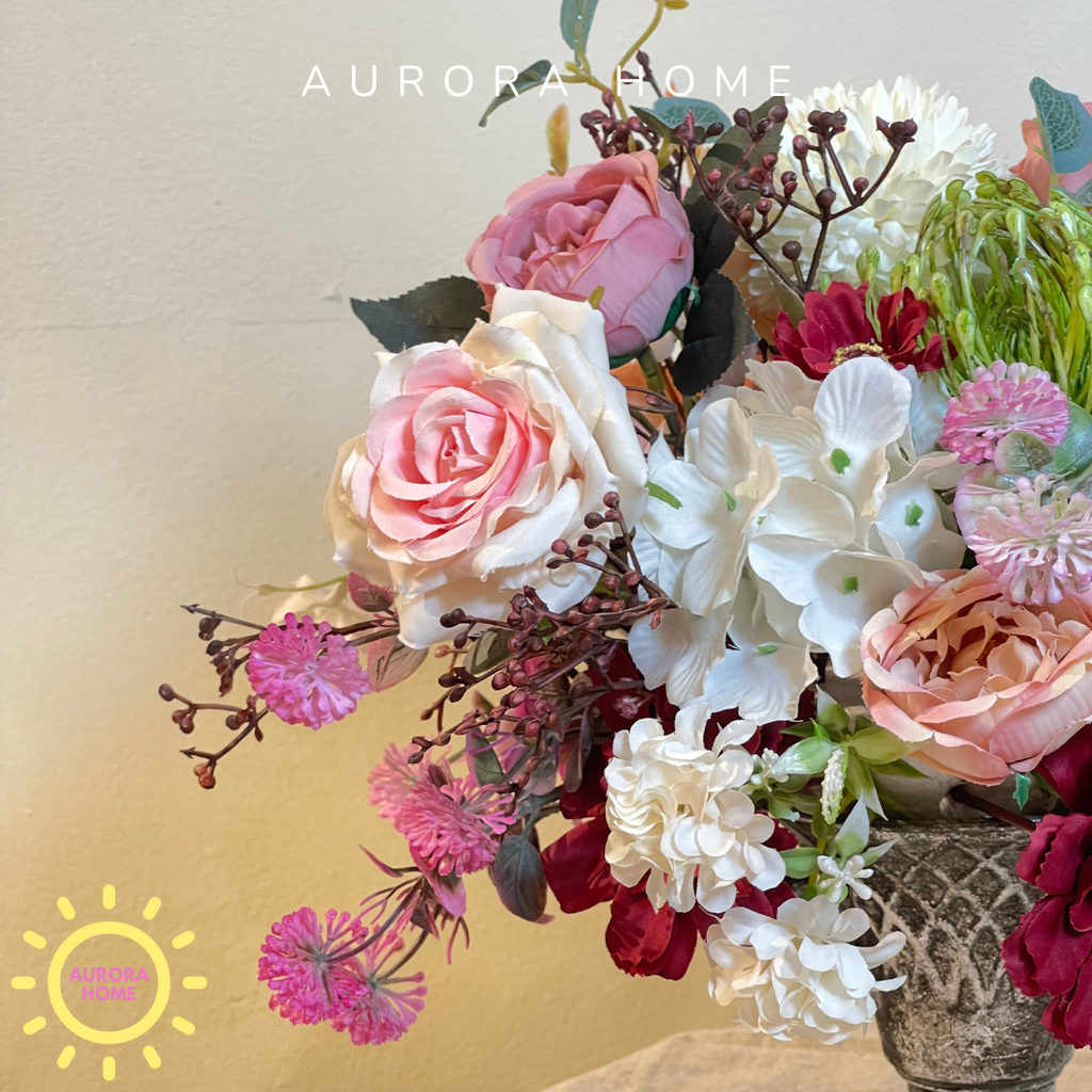 Bình hoa lụa châu Âu cổ điển Riri Mitana