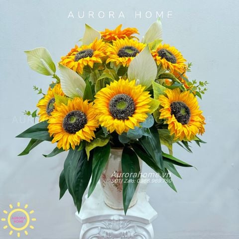 Bình hoa hướng dương Ánh Dương Rực Rỡ trang trí tết