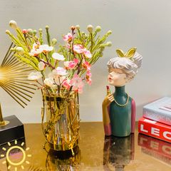 Bình hoa lụa cắm sẵn để bàn Mami Lila