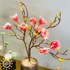 Bình hoa mộc lan giả để bàn